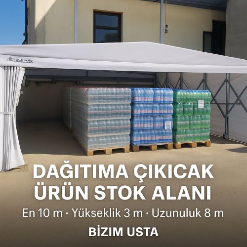 Akordiyon Tünel Model 23 - İçecek Stok Alanı