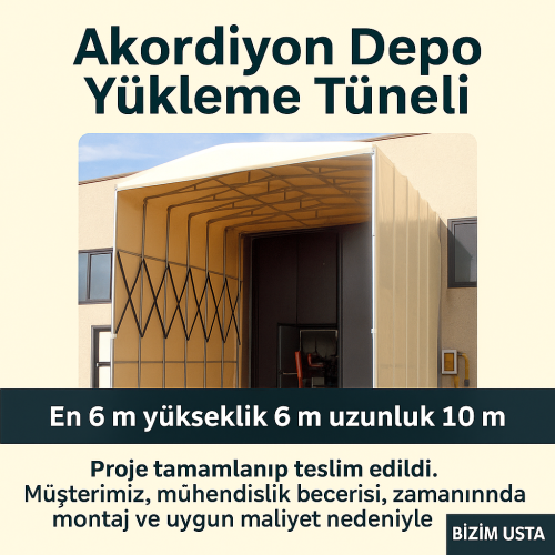 AKORDİYON TÜNEL ÜRÜN YÜKLEME BOŞALTMA ALANI AKORDİYON TÜNEL ÜRÜN YÜKLEME BOŞALTMA ALANI