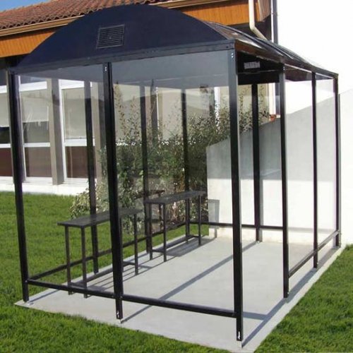 SİGARA İÇME ALANI OVAL ÇATI MODEL 19 SİGARA İÇME ALANI OVAL ÇATI MODEL 19